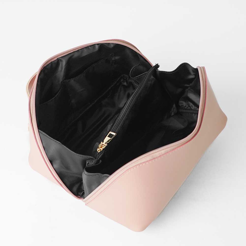 Large Capacity Travel Cosmetic Bag Peach