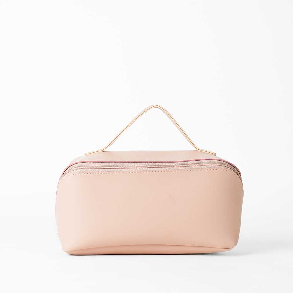 Large Capacity Travel Cosmetic Bag Peach